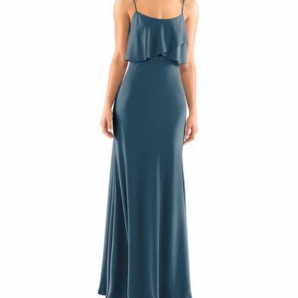 Jenny Yoo Dresses & Skirts - Jenny Yoo Blake Crepe Dress in Denmark Blue, 6